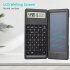 Portable Calculator 6 inch Large Display Office Desk Calcultors With Erasable Writing Table  basic Version  black