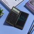 Portable Calculator 6 inch Large Display Office Desk Calcultors With Erasable Writing Table  basic Version  black