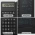 Portable Calculator 6 inch Large Display Office Desk Calcultors With Erasable Writing Table  basic Version  black