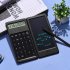 Portable Calculator 6 inch Large Display Office Desk Calcultors With Erasable Writing Table  basic Version  black