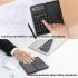 Portable Calculator 6 inch Large Display Office Desk Calcultors With Erasable Writing Table  basic Version  black