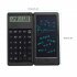 Portable Calculator 6 inch Large Display Office Desk Calcultors With Erasable Writing Table  basic Version  black