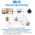 Portable Camera Supporting 128G TF Card 1080P WIFI Camera Cams Monitor Siren Alarm Night Vision For Delivery Riding Indoor H13B