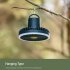 Portable Camping Fan With Adjustable Brightness LED Light USB Rechargeable Outdoor Camping Fan Tent Hanging Fan With Remote Control For Outdoor Travel Fishing P