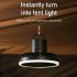 Portable Camping Fan With Adjustable Brightness LED Light USB Rechargeable Outdoor Camping Fan Tent Hanging Fan With Remote Control For Outdoor Travel Fishing P