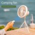 Portable Camping Fan With Adjustable Brightness LED Light USB Rechargeable Outdoor Camping Fan Tent Hanging Fan With Remote Control For Outdoor Travel Fishing P
