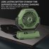 Portable Camping Fan With LED Light Rechargeable 6000Mah Outdoor Camping Fan 6    Rotation Tent Fan For Travel Fishing Picnic Green Rotation