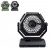 Portable Camping Fan With LED Light Rechargeable 6000Mah Outdoor Camping Fan 6    Rotation Tent Fan For Travel Fishing Picnic Green Rotation