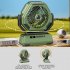 Portable Camping Fan With LED Light Rechargeable 6000Mah Outdoor Camping Fan 6    Rotation Tent Fan For Travel Fishing Picnic Green Rotation