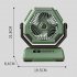 Portable Camping Fan With LED Light Rechargeable 6000Mah Outdoor Camping Fan 6    Rotation Tent Fan For Travel Fishing Picnic Green Rotation