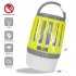 Portable Camping  Lamp Led Usb Rechargeable Anti mosquito Bug Insect Trap Lamp Non radiation Tent Light gray