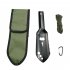 Portable Camping Small Hand Shovel Outdoor Camping Stainless Steel Small Shovel Multifunctional Survival Tools silver