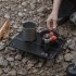 Portable Camping Table Lightweight Outdoor Folding Table Removable Dining table For Picnic Lap Table 29 8 x 21 x 8 4 Cm ST 05  Grey