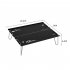 Portable Camping Table Lightweight Outdoor Folding Table Removable Dining table For Picnic Lap Table 29 8 x 21 x 8 4 Cm ST 05  Grey