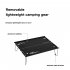 Portable Camping Table Lightweight Outdoor Folding Table Removable Dining table For Picnic Lap Table 29 8 x 21 x 8 4 Cm ST 05  Grey