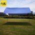 Portable Camping Tent Tarp Awning Sun Shade Rain Shelter Mat Beach Picnic Pad  Complete tent with pole 3 4 people orange