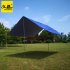 Portable Camping Tent Tarp Awning Sun Shade Rain Shelter Mat Beach Picnic Pad  Complete tent with pole 3 4 people royal blue
