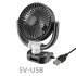Portable Car Fan  Powerful Airflow 360 Degree Rotatable Auto Cooling Fan System  Single Head Folding Fan For Dashboard Truck SUV Sedan RV Van Boat USB cable