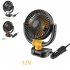Portable Car Fan  Powerful Airflow 360 Degree Rotatable Auto Cooling Fan System  Single Head Folding Fan For Dashboard Truck SUV Sedan RV Van Boat USB cable