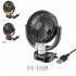 Portable Car Fan  Powerful Airflow 360 Degree Rotatable Auto Cooling Fan System  Single Head Folding Fan For Dashboard Truck SUV Sedan RV Van Boat 24V Type