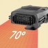 Portable Car Heater  2 in 1 Fast Heating And Cooling Fan  Auto Heater Defroster Windshield Defogger  Plugs In Cigarette Lighter  360 Degree Rotation  12V  yello