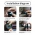 Portable Car Usb Cooling Fan Multi functional Rear Seat Hook Electric Fan Mini Air Cooler Auto Supplies black
