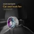 Portable Car Usb Cooling Fan Multi functional Rear Seat Hook Electric Fan Mini Air Cooler Auto Supplies black