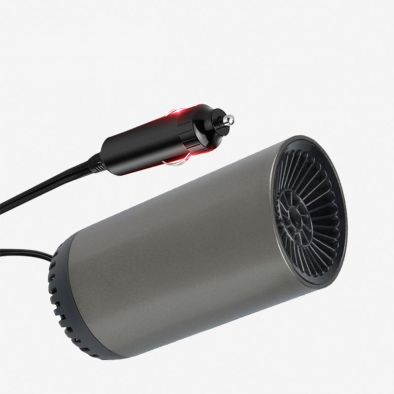 Portable Car Windshield Heater Defroster Defogger Heater and Cooler Fan 12V dark grey_12V without bracket