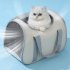 Portable Carrier Bags Breathable Foldable Large Capacity Oxford Cloth Pet Carriers For Outdoor Travel  42 x 24 x 30cm  beige breathable shoulder bag