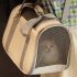 Portable Carrier Bags Breathable Foldable Large Capacity Oxford Cloth Pet Carriers For Outdoor Travel  42 x 24 x 30cm  beige breathable shoulder bag