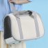 Portable Carrier Bags Breathable Foldable Large Capacity Oxford Cloth Pet Carriers For Outdoor Travel  42 x 24 x 30cm  beige breathable shoulder bag
