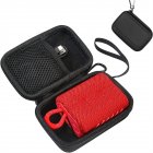 Portable Carrying Case With 360-Degree Zipper Storage Bag Compatible For GO3 Speakers Shockproof Protective Box black