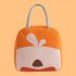 Portable Cartoon Lunch Case Insulation Bag Thermos Food  Container Brown