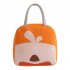 Portable Cartoon Lunch Case Insulation Bag Thermos Food  Container Orange