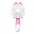 Portable Cartoon Mini Handheld USB Charging Fan for Student Office Supplies X6 pink