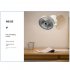 Portable Clip on Electric Fan 3 Speeds Usb Rechargeable Wireless Cooling Fan For Camping Desktop Office White