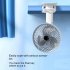Portable Clip on Electric Fan 3 Speeds Usb Rechargeable Wireless Cooling Fan For Camping Desktop Office White