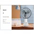 Portable Clip on Electric Fan 3 Speeds Usb Rechargeable Wireless Cooling Fan For Camping Desktop Office White