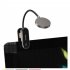 Portable Clip type Led Desk  Lamp 3 level Brightness Stepless Dimmable Wireless Usb Rechargeable 360 Degree Reading Night Light Black