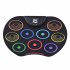 Portable Colorful Electronic Drum Set Recording Playback Functions Roll up Electronic Drum Music Gift For Beginners Children Rainbow Edition