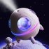 Portable Colorful Space Capsule Air Humidifier With 220ml Water Tank Led Light For Home Office Bedroom White MJ046 Humidifier