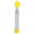 Portable Colorful Stainless Steel Retractable Blowpipe Blowtube Pocket Bellow yellow 9 3cm