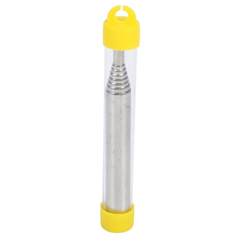 Portable Colorful Stainless Steel Retractable Blowpipe Blowtube Pocket Bellow yellow_9.3cm