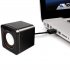 Portable Computer Speakers USB Powered Desktop Mini Speaker Bass Sound Music Player System Wired Small Speaker  black
