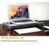Portable Computer Stand Aluminum Laptop Stand Desk Dock Holder Bracket for Apple iMac Tablet  MacBook Pro PC Notebook Base  Black large size 490 215 50MM