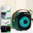 Portable Cooling Fan 3 Speeds Duration 5 10 Hrs 4000mah Rechargeable Mute Air Cooler Fan For Home Bedroom Travel Office green