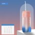Portable Dental Flosser Teeth Pick  4 Nozzles Oral Irrigator Waterproof Electric Waterflosser Flossing Machine With 3 Modes 0 5 MM Slim Water Teeth Pick For Ort