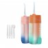 Portable Dental Flosser Teeth Pick  4 Nozzles Oral Irrigator Waterproof Electric Waterflosser Flossing Machine With 3 Modes 0 5 MM Slim Water Teeth Pick For Ort