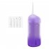 Portable Dental Flosser Teeth Pick  4 Nozzles Oral Irrigator Waterproof Electric Waterflosser Flossing Machine With 3 Modes 0 5 MM Slim Water Teeth Pick For Ort