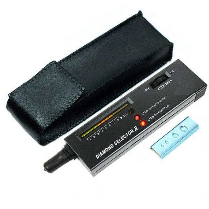 Portable Diamond Gem Tester Selector 16*4*2.2CM Black black